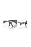 Oakley 60mm Rectangle Optical Glasses In Gray