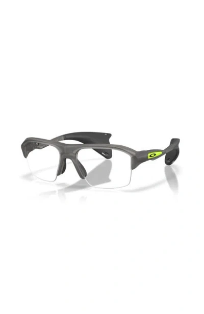 Oakley 60mm Rectangle Optical Glasses In Gray
