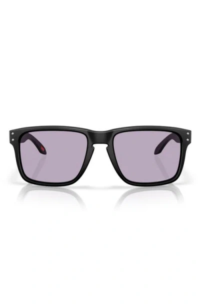 Oakley 61mm Prizm™ Polarized Rectangular Sunglasses In Black
