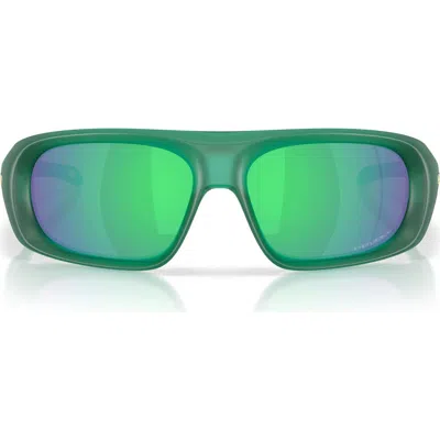 Oakley 61mm Prizm™ Shield Sunglasses In Green