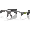 Oakley 62mm Rectangle Optical Glasses In Gray