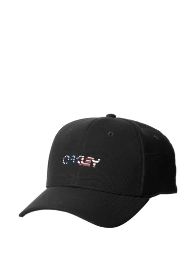 Oakley 6-panel Metallic Baseball Hat In Black