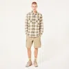Oakley 90s Plaid Ls Shirt In Mist,pebble,army G Check