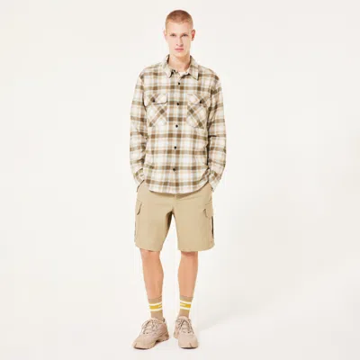 Oakley 90s Plaid Ls Shirt In Mist,pebble,army G Check