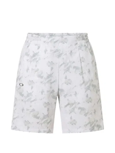 Oakley Abstract-print Elasticated-waist Shorts In White