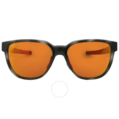 Oakley Actuator Prizm Ruby Polarized Rectangular Men's Sunglasses Oo9250 925005 57 In Black / Ruby