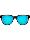 Oakley Actuator 57mm Polarized Rectangular Sunglasses In Braun