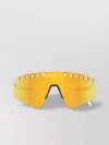 Oakley Adjustable Oversized Sunglasses Wraparound Speckled Cut-out Perforated