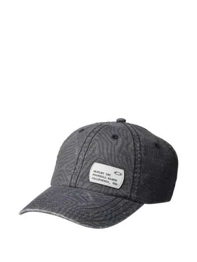 Oakley Adjustable-back Peaked Cap In Gray
