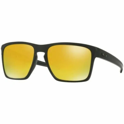 Pre-owned Oakley Authentic  Sliver Xl Unisex Sunglasses 24k Gold Iridium Lens Oo9341 07