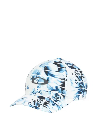 Oakley Azalea Floral-print Baseball Cap In Blue