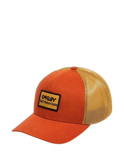 Oakley B1b Hdo Patch Trucker Hat In Orange