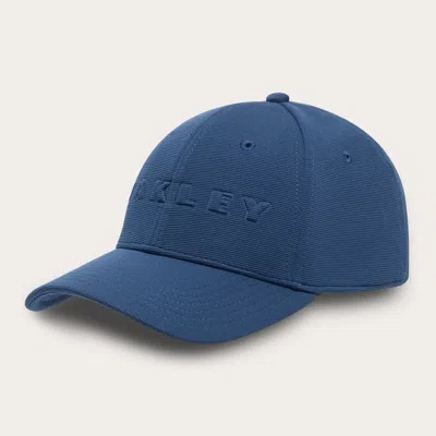 Oakley Bark Embossed Hat In Blue