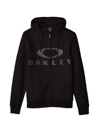 Oakley Bark Full-zip Hoodie In Black