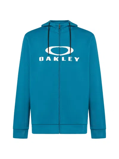 Oakley Bark Fz 2.0 Logo-print Hoodie In Green