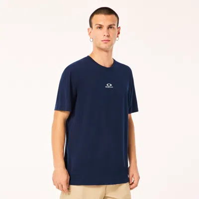 Oakley Bark New Short Sleeve In Navy