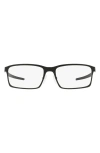 Oakley Base Plane 54mm Rectangular Optical Glasses In Black