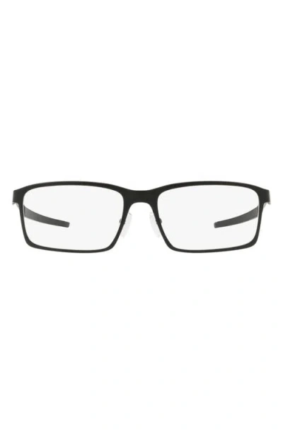 Oakley Base Plane 54mm Rectangular Optical Glasses In Black