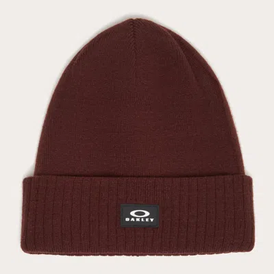 Oakley Beanie Ribbed 2.0 In Burgundy