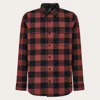 Oakley Bear Cozy Flannel In Red