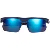 Oakley Bisphaera™ 68mm Oversize Gradient Prizm™ Rectangular Sunglasses In Blue