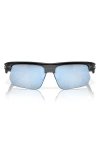 Oakley Oo9400 Bisphaera 940009 Matte Black Sunglasses In Black Blue