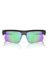 Oakley Bisphaera 68mm Prizm™ Gradient Oversize Polarized Rectangular Sunglasses In Blue