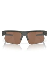 Oakley Bisphaera 68mm Prizm™ Gradient Oversize Polarized Rectangular Sunglasses In Olive