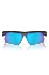 Oakley Bisphaera 68mm Prizm™ Gradient Oversize Polarized Rectangular Sunglasses In Sapphire