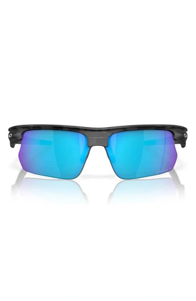 Oakley Bisphaera 68mm Prizm™ Gradient Oversize Polarized Rectangular Sunglasses In Blue