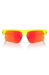 Oakley Bisphaera 68mm Prizm™ Gradient Oversize Polarized Rectangular Sunglasses In Orange