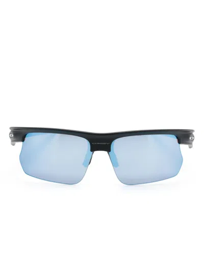 Oakley Oo9400 Bisphaera 940009 Matte Black Sunglasses In Blue