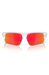 Oakley Bisphera 68mm Prizm™ Gradient Oversize Rectangular Sunglasses In Red