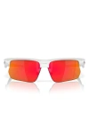 Oakley Bisphera 68mm Prizm™ Gradient Oversize Rectangular Sunglasses In Red