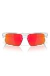 Oakley Bisphera 68mm Prizm™ Gradient Oversize Rectangular Sunglasses In Ruby