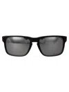 Oakley Dark Lens Metal Rivet Rectangular Frame In Black