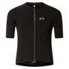Oakley Black Polyester Elastane Silver T-shirt Polo In Blue