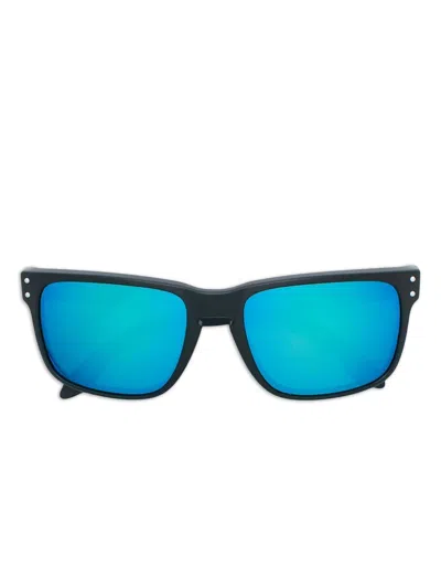 Oakley Blue Injected Plastic Sunglasses In White