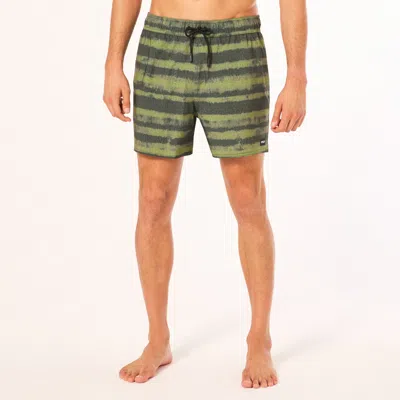 Oakley Blur Stripes Rc 16 Beachshort In Red,green