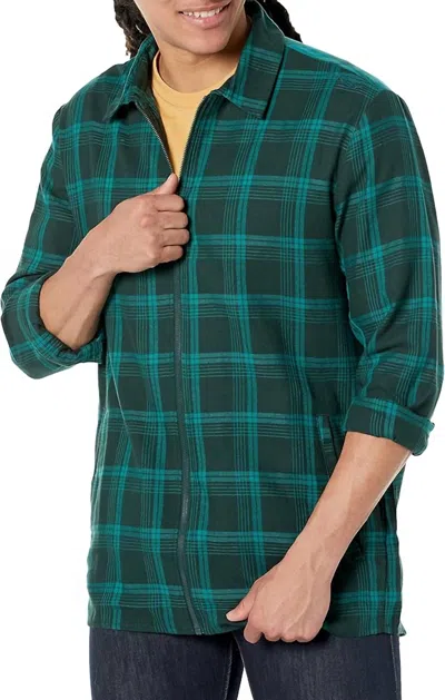 Oakley Bonfire Full Zip Lightweight Shirt In Green