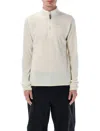 Oakley Alpha Half Zip Sweatshirt With High Collar In White