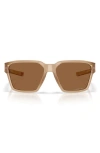 Oakley Instagator 58mm Polarized Rectangular Sunglasses In Brown