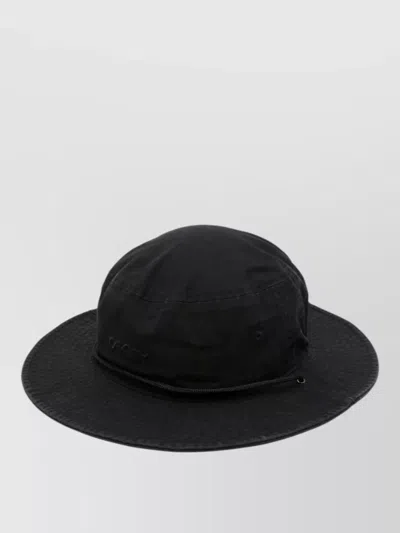 Oakley Bucket Hat Wide Brim Adjustable Chin Strap In Black