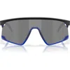 Oakley Bxtr 139mm Prizm™ Wrap Shield Sunglasses In Matte Black