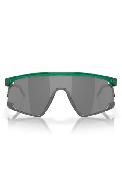 Oakley Bxtr 39mm Polarized Rectangular Sunglasses In Black