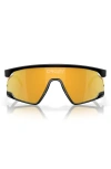 Oakley Bxtr 39mm Polarized Rectangular Sunglasses In Black