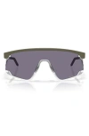 Oakley Bxtr 39mm Polarized Rectangular Sunglasses In Blue