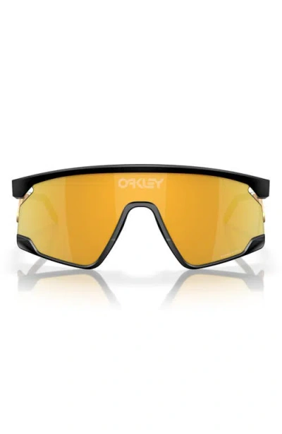 Oakley Bxtr 39mm Polarized Rectangular Sunglasses In Matte Black