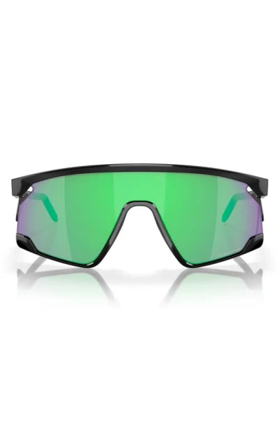 Oakley Bxtr 39mm Polarized Rectangular Sunglasses In Metal Black