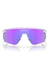 Oakley Bxtr 39mm Polarized Rectangular Sunglasses In White